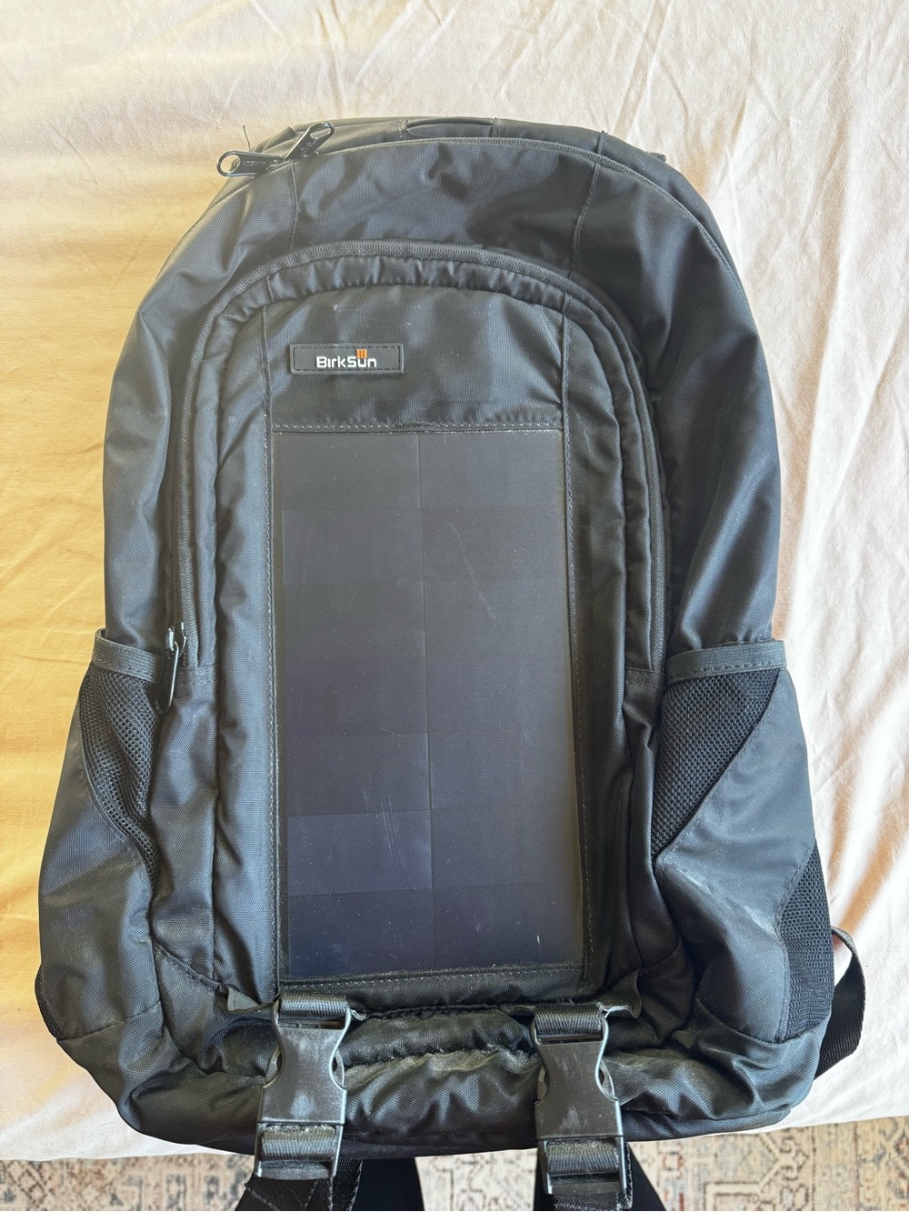 BirkSun Black Solar Charging Backpack – Brand New, Never Used